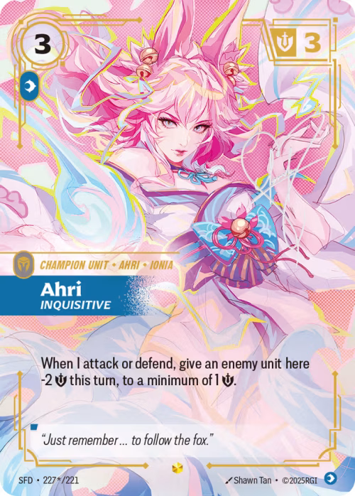 Ahri, Inquisitive - Spiritforged Riftbound Spoiler
