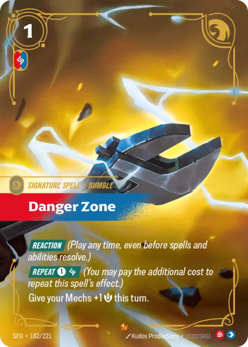 Danger Zone - Spiritforged Riftbound Spoiler