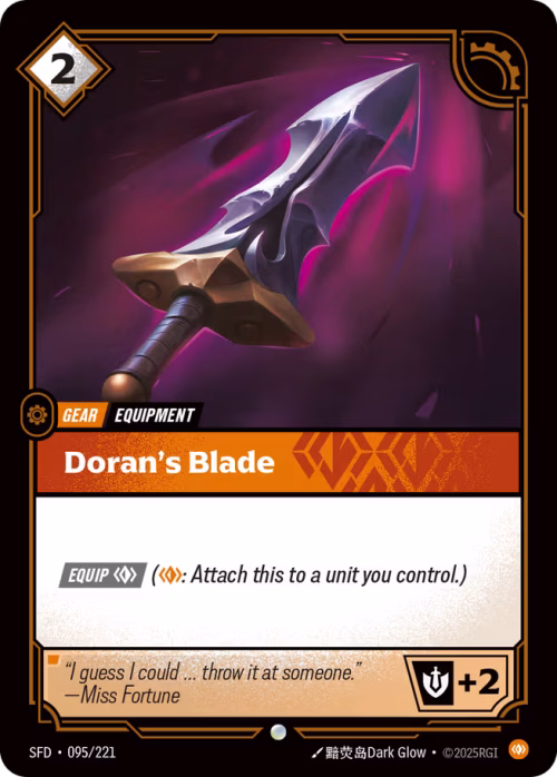 Doran's Blade - Spiritforged Riftbound Spoiler