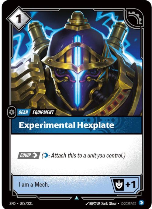 Experimental Hexplate