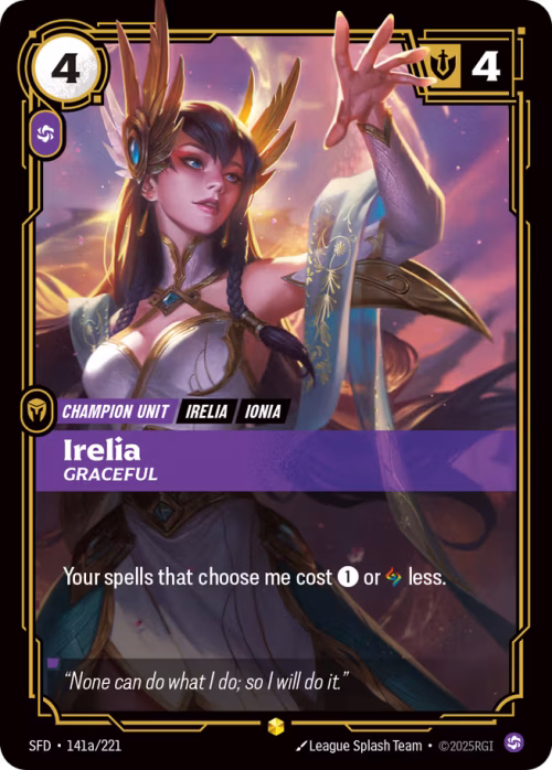 Irelia, Graceful - Spiritforged Riftbound Spoiler