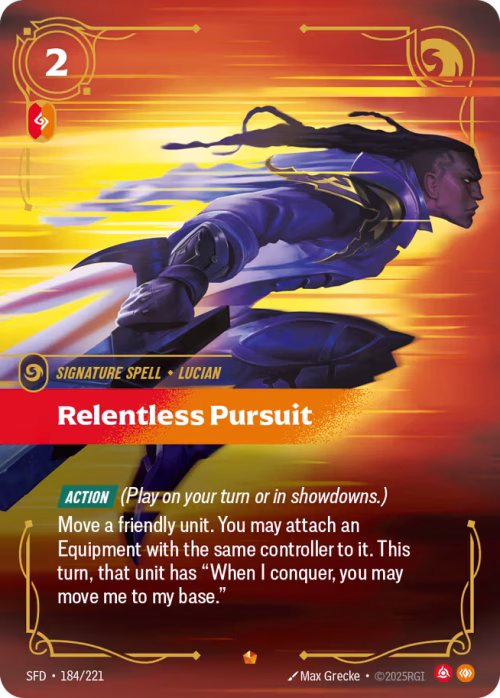 Relentless Pursuit - Spiritforged Riftbound Spoiler