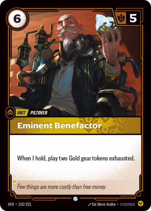 Eminent Benefactor - Spiritforged Riftbound Spoiler