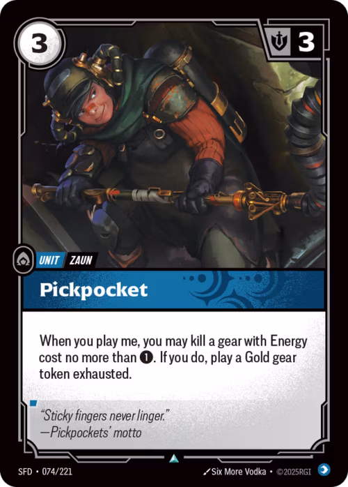 Pickpocket - Spiritforged Riftbound Spoiler