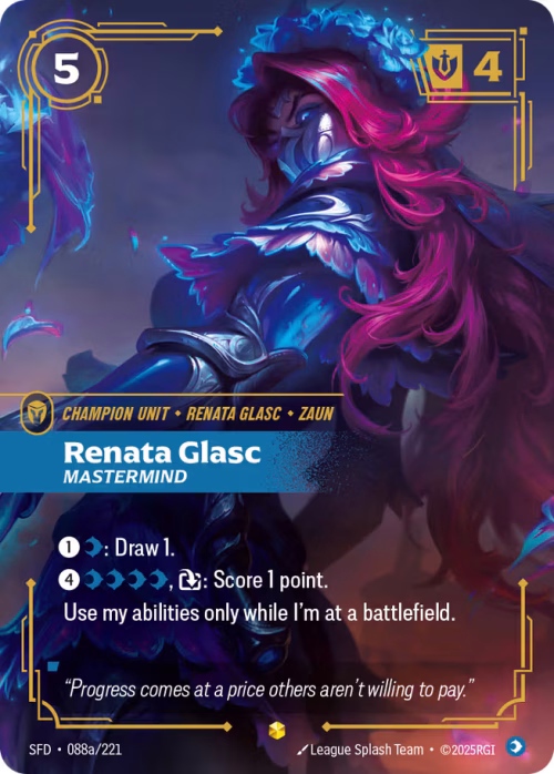 Renata Glasc, Mastermind 2 - Spiritforged Riftbound Spoiler