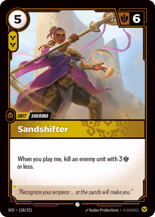 Sandshifter - Spiritforged Riftbound Spoiler