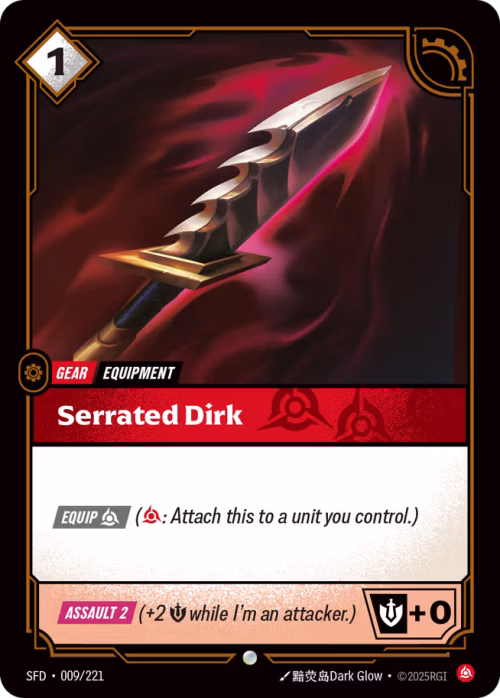 Serrated Dirk - Spiritforged Riftbound Spoiler