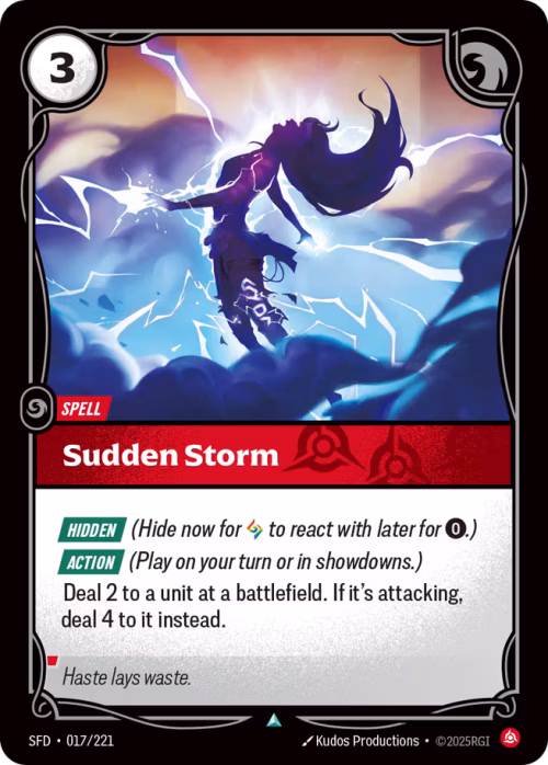 Sudden Storm - Spiritforged Riftbound Spoiler