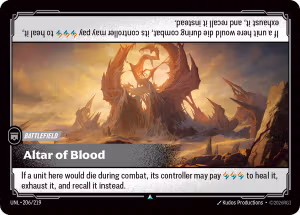 Altar of Blood - Unleashed Riftbound Spoiler