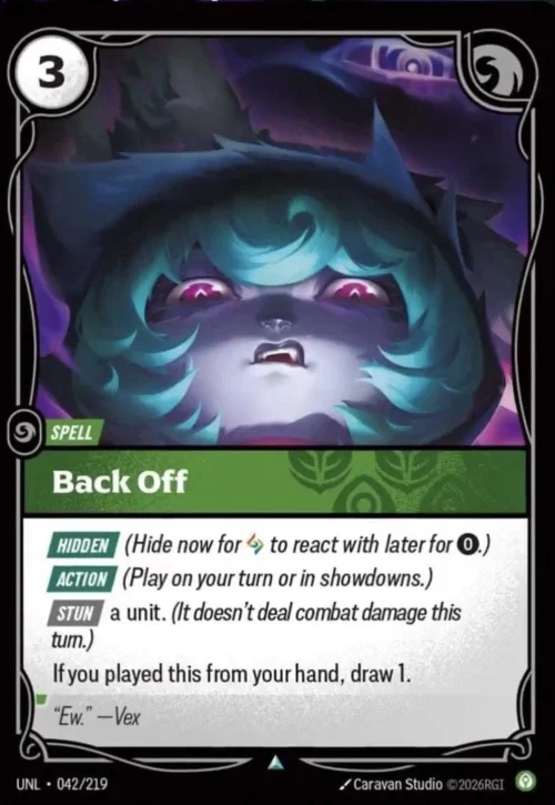 Back Off - Unleashed Riftbound Spoiler