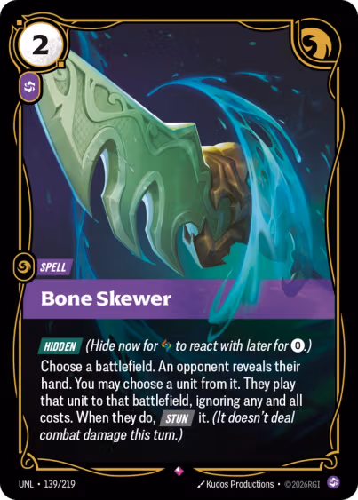 Bone Skewer - Unleashed Riftbound Spoiler