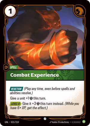 Combat Experience - Unleashed Riftbound Spoiler