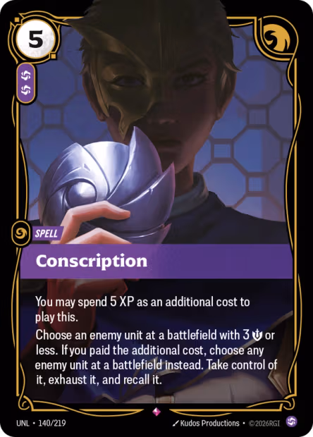 Conscription - Unleashed Riftbound Spoiler