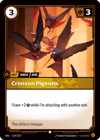 Crimson Pigeons - Unleashed Riftbound Spoiler