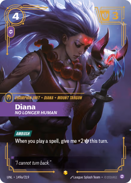 Diana, No Longer Human 2 - Unleashed Riftbound Spoiler