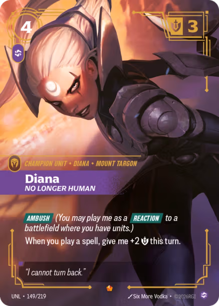 Diana, No Longer Human - Unleashed Riftbound Spoiler