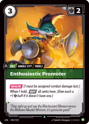 Enthusiastic Promoter - Unleashed Riftbound Spoiler