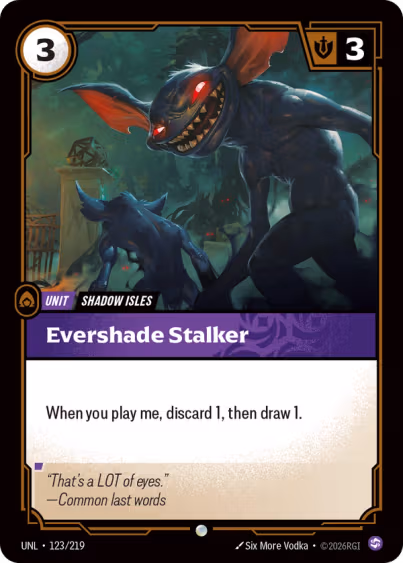 Evershade Stalker - Unleashed Riftbound Spoiler