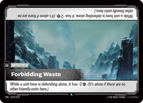 Forbidding Waste - Unleashed Riftbound Spoiler