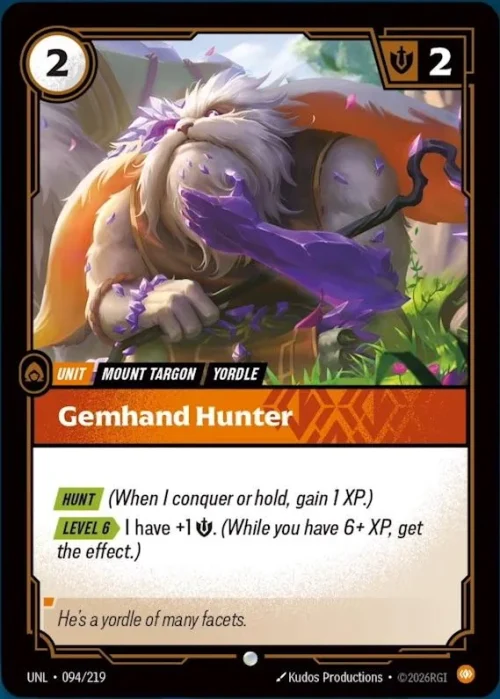 Gemhand Hunter - Unleashed Riftbound Spoiler