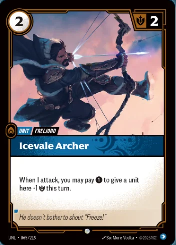 Icevale Archer - Unleashed Riftbound Spoiler