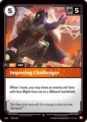 Imposing Challenger - Unleashed Riftbound Spoiler