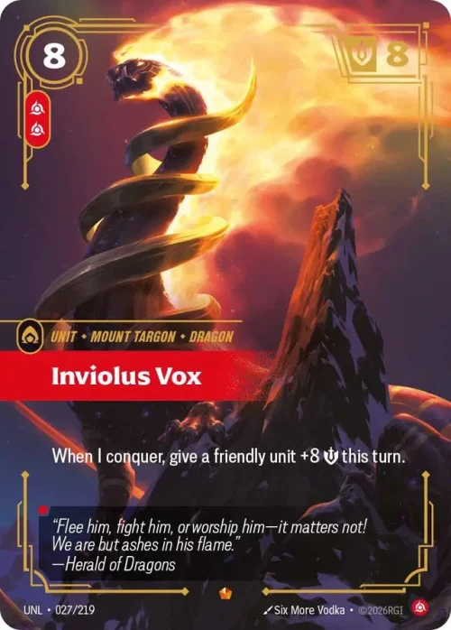 Inviolus Vox - Unleashed Riftbound Spoiler