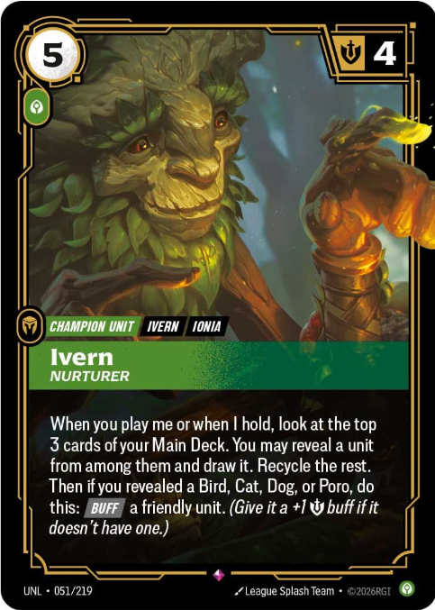 Ivern, Nurturer - Unleashed Riftbound Spoiler