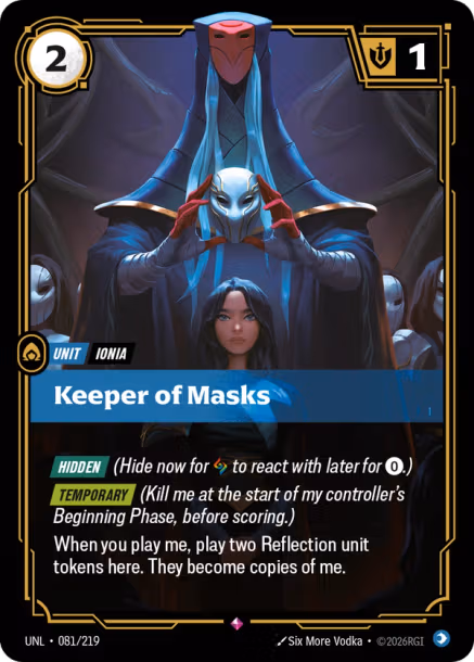 Keeper of Masks - Unleashed Riftbound Spoiler
