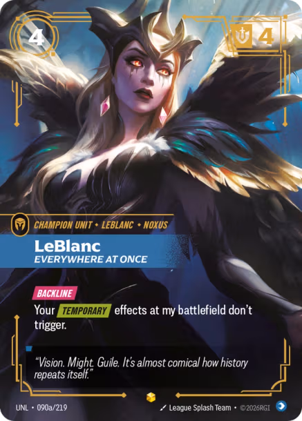 LeBlanc, Everywhere at Once 2 - Unleashed Riftbound Spoiler