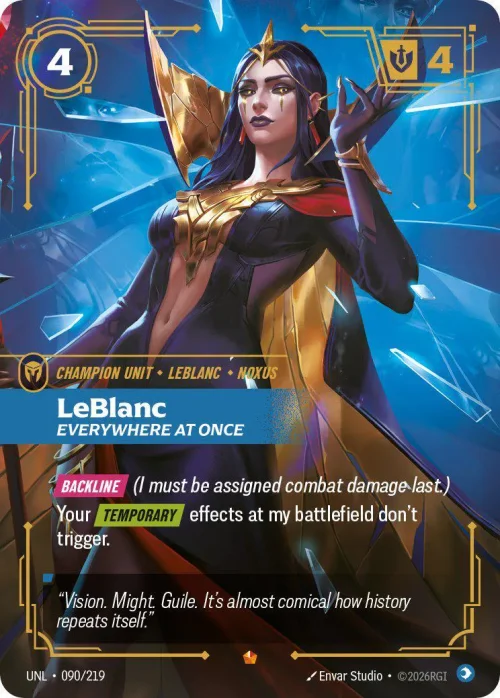 LeBlanc, Everywhere at Once - Unleashed Riftbound Spoiler