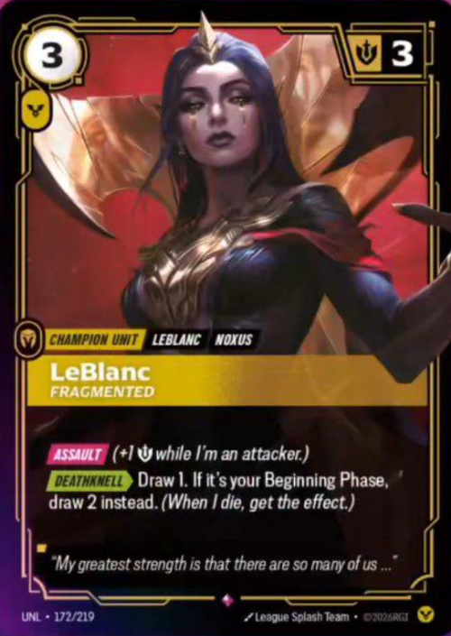 LeBlanc, Fragmented