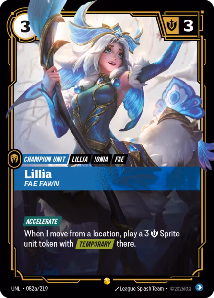 Lillia, Fae Fawn - Unleashed Riftbound Spoiler