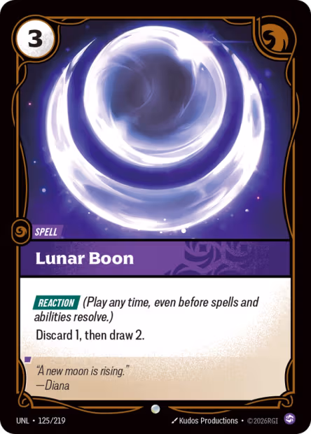 Lunar Boon - Unleashed Riftbound Spoiler