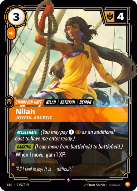 Nilah, Joyful Ascetic - Unleashed Riftbound Spoiler