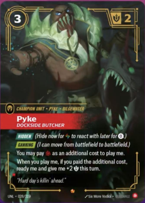 Pyke, Dockside Butcher