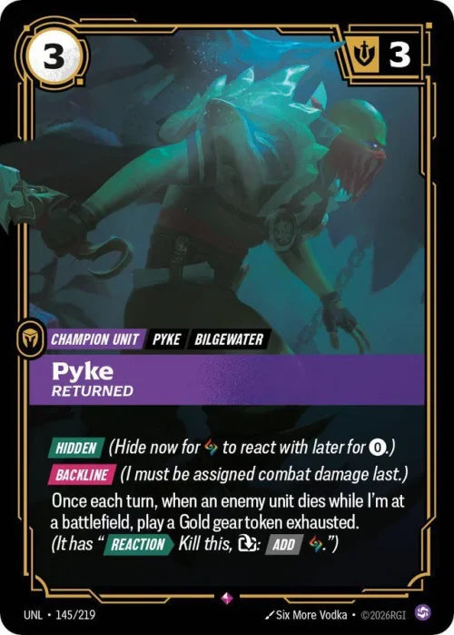 Pyke, Returned - Unleashed Riftbound Spoiler
