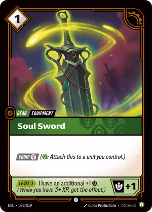 Soul Sword - Unleashed Riftbound Spoiler