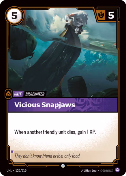 Vicious Snapjaws - Unleashed Riftbound Spoiler