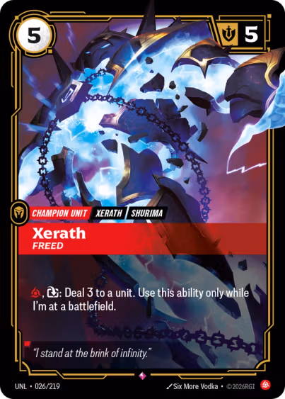Xerath, Freed - Unleashed Riftbound Spoiler