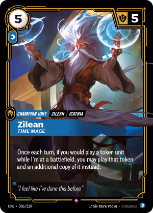 Zilean, Time Mage - Unleashed Riftbound Spoiler
