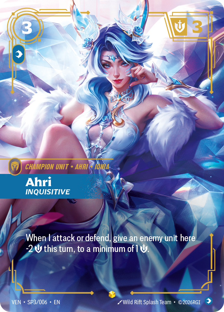Ahri, Inquisitive from Vendetta Riftbound Spoiler