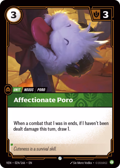 Affectionate Poro - Vendetta Riftbound Spoiler