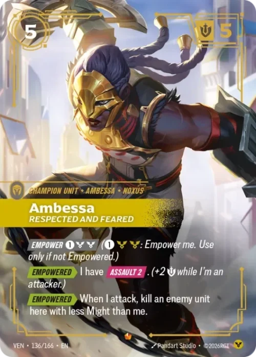 Ambessa, Respected and Feared - Vendeta Riftbound Spoiler