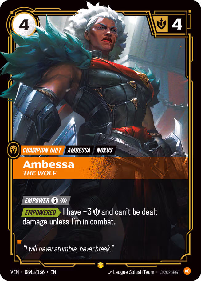 Ambessa, The Wolf a - Vendetta Riftbound Spoiler