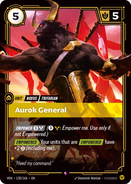 Aurok General - Vendetta Riftbound Spoiler