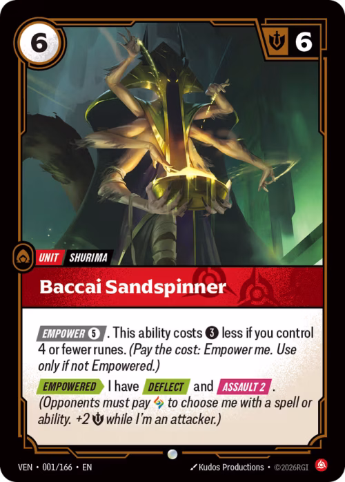 Baccai Sandspinner - Vendetta Riftbound Spoiler