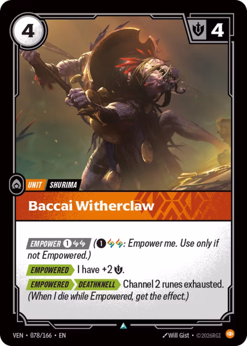 Baccai Witherclaw - Vendetta Riftbound Spoiler