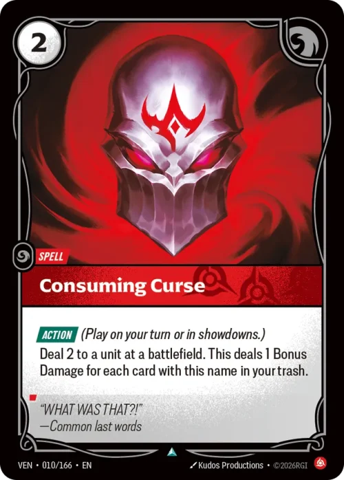 Consuming Curse - Vendeta Riftbound Spoiler