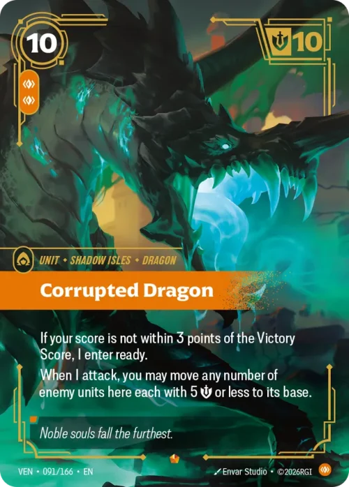 Corrupted Dragon - Vendeta Riftbound Spoiler